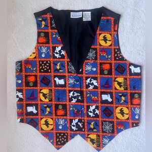 Vintage Basic Editions Halloween Vest Women Size Large